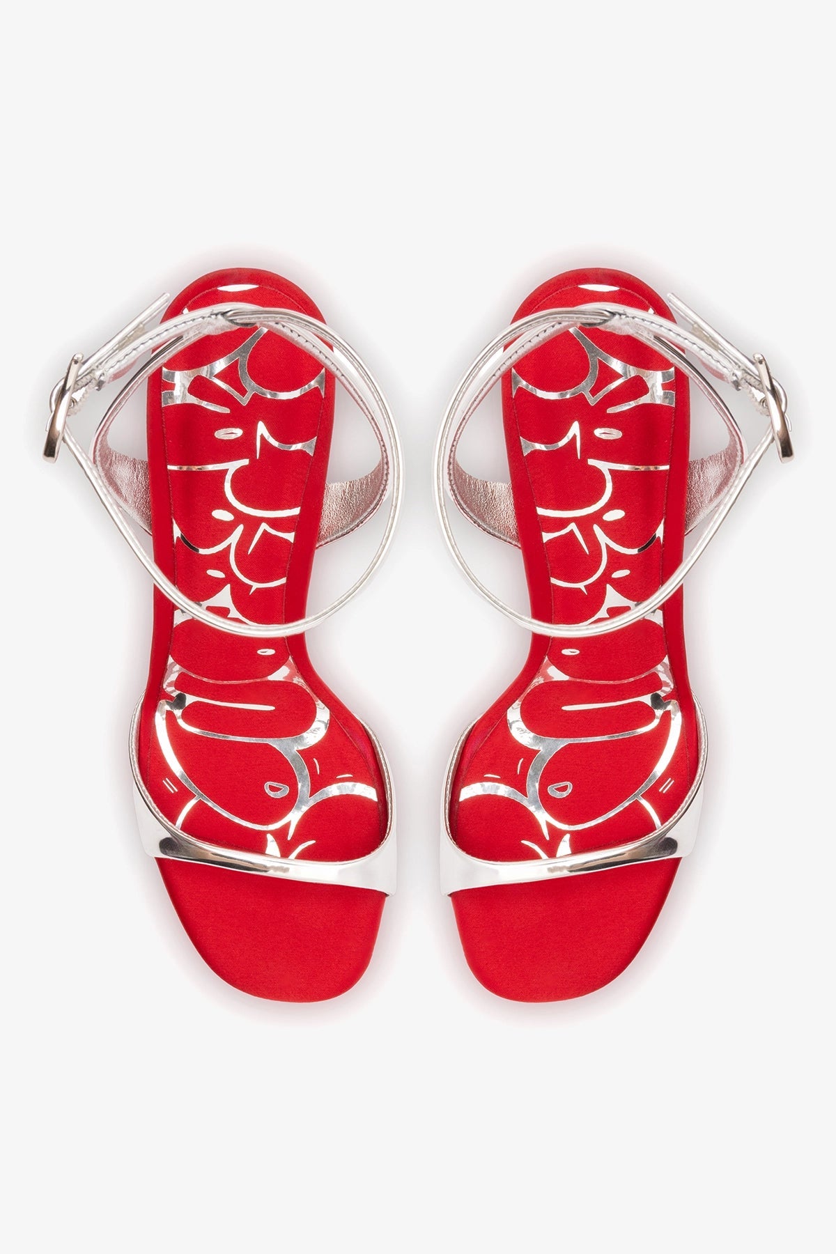 Freya Sandal Silver Specchio - Larroude