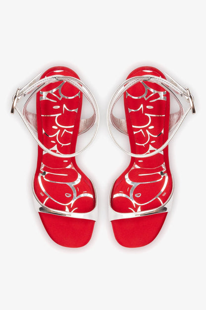 Freya Sandal Silver Specchio - Larroude