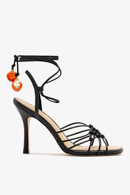 Carmen Sandal Black Leather - Larroude