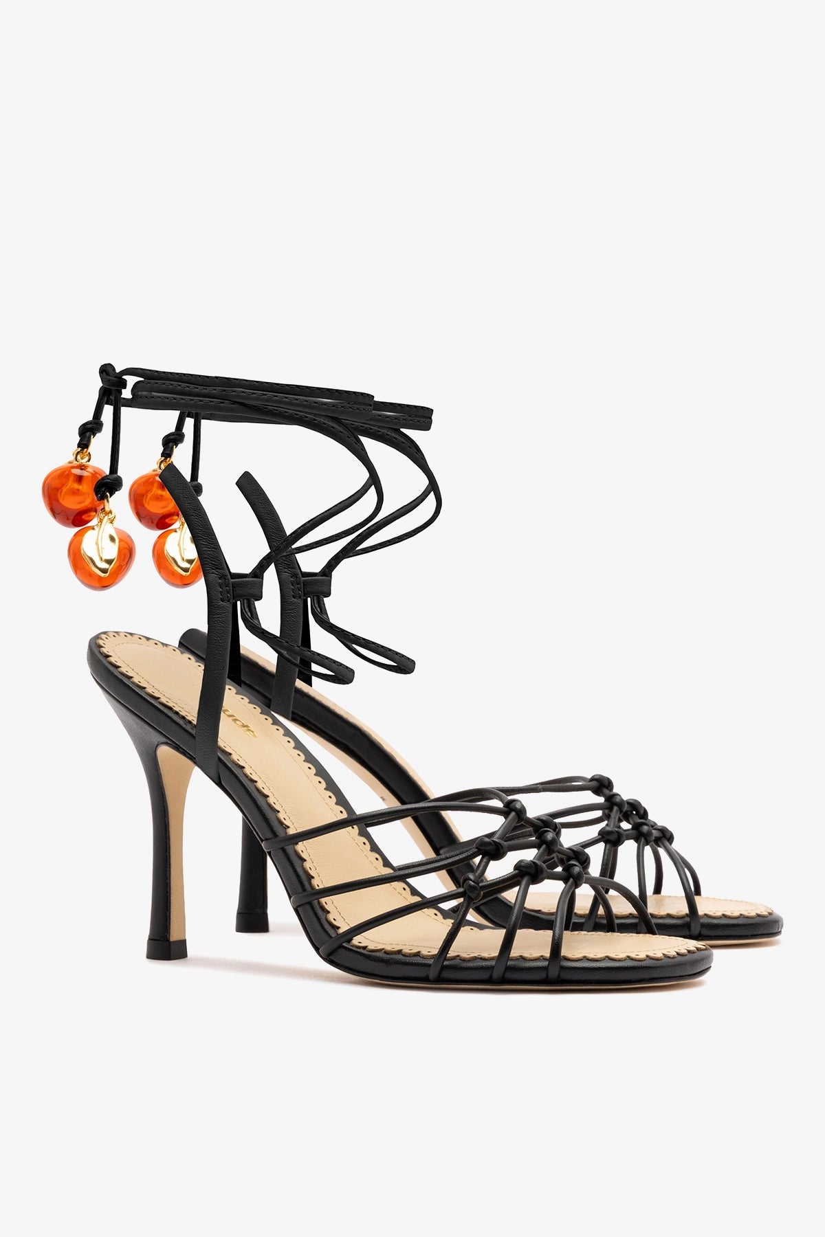 Carmen Sandal Black Leather - Larroude
