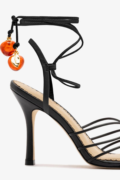 Carmen Sandal Black Leather - Larroude