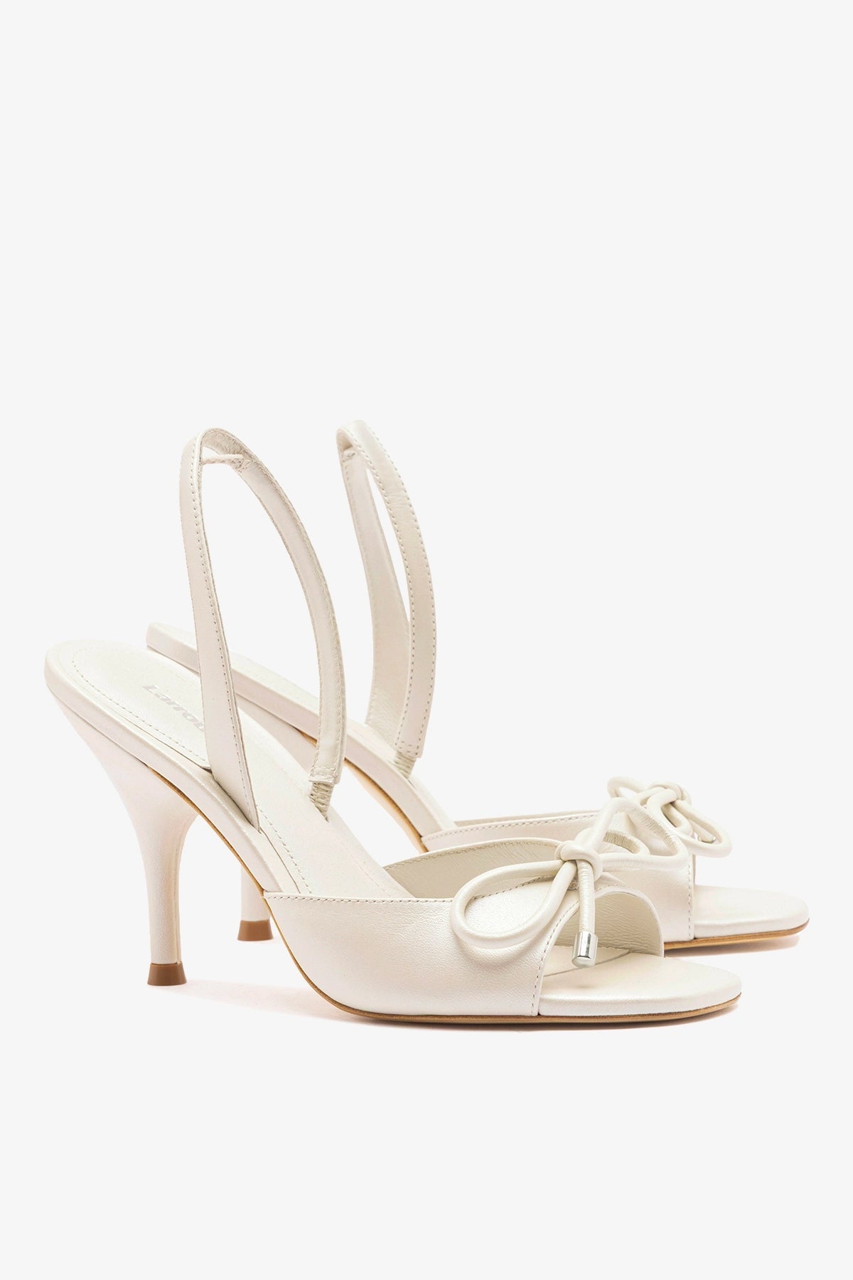 Lady Sandal Pearl Leather - Larroude