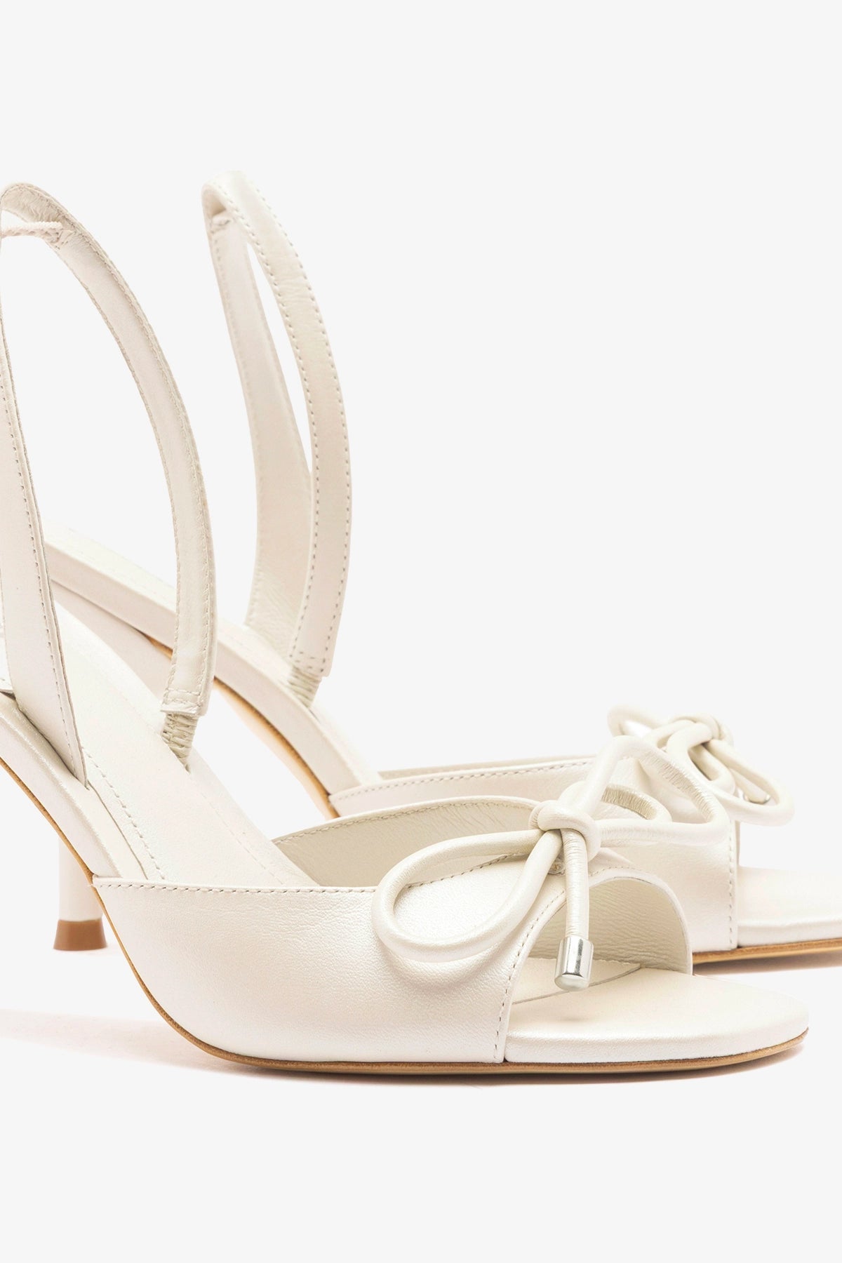 Lady Sandal Pearl Leather - Larroude