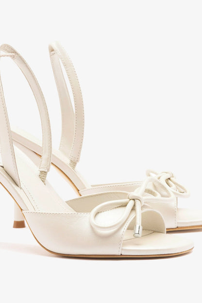 Lady Sandal Pearl Leather - Larroude