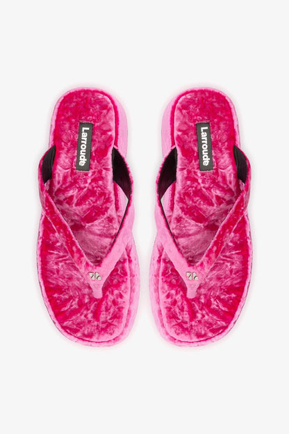 Roxy Thong Sandal Pink Velvet - Larroude