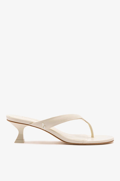 Gaia Low In Ivory Leather - Larroude