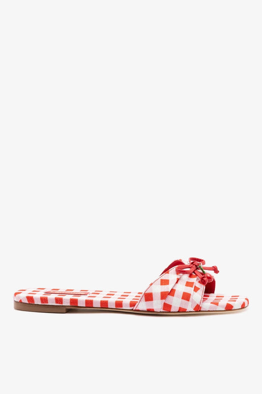 Bardot Flat Scarlet Printed Fabric - Larroude