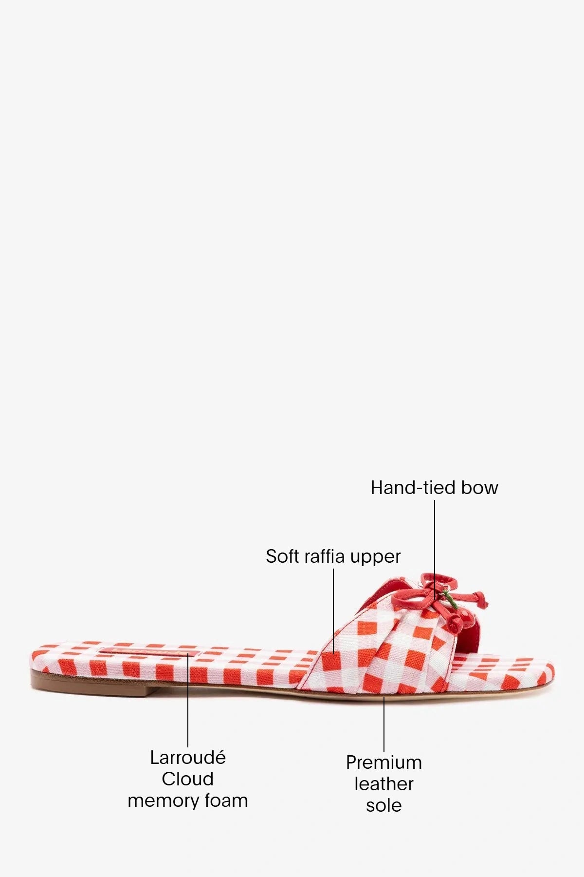 Bardot Flat Scarlet Printed Fabric - Larroude
