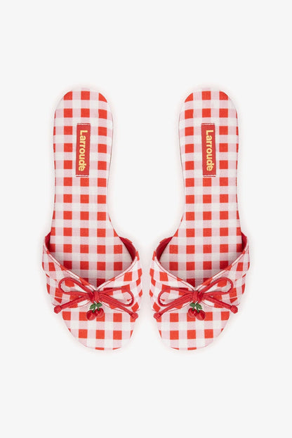 Bardot Flat Scarlet Printed Fabric - Larroude